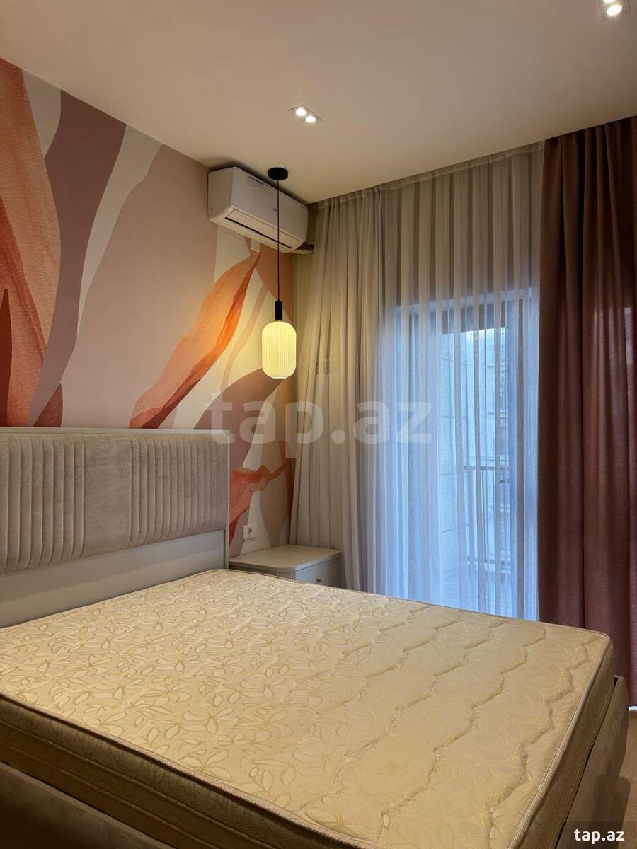 2-otaqlı yeni tikili kirayə verilir, N. Nərimanov r., 65 m²
