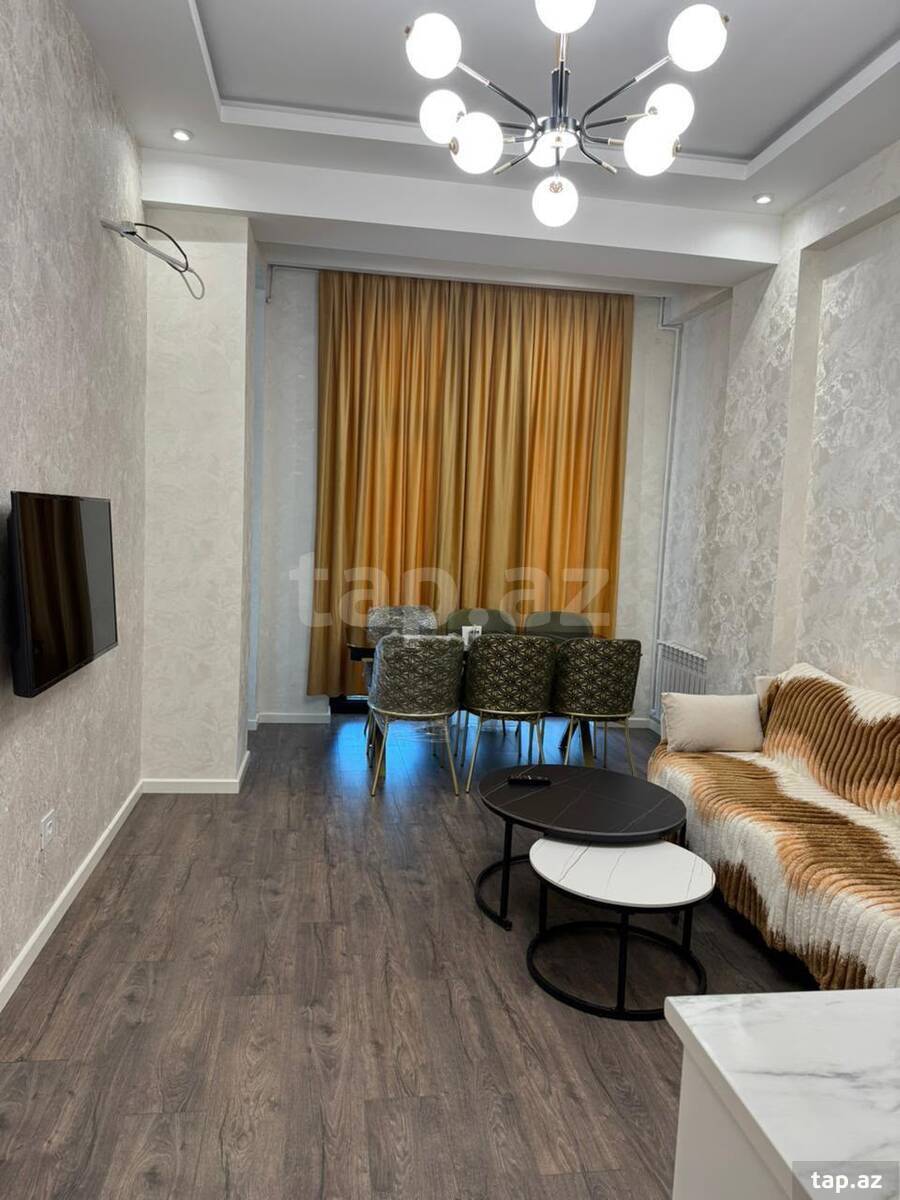2-otaqlı yeni tikili kirayə verilir, Nəsimi r., 55 m²