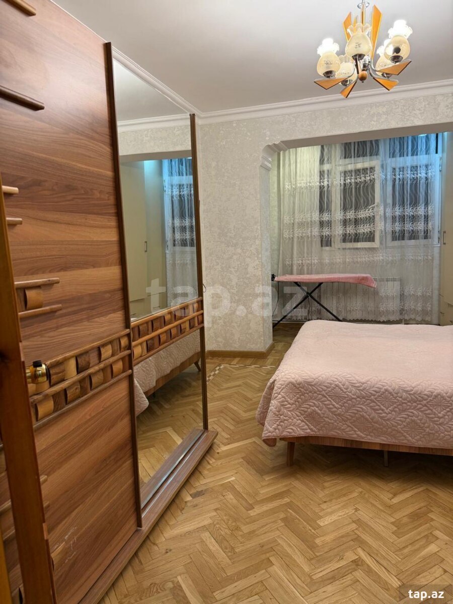 3-otaqlı mənzil kirayə verilir, N.Nərimanov m., 90 m²