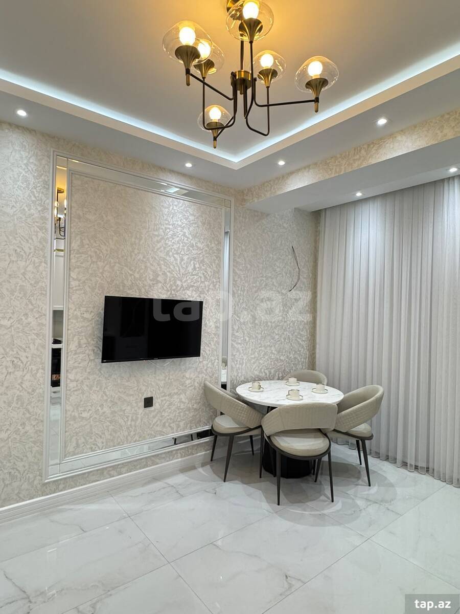 2-otaqlı yeni tikili kirayə verilir, N.Nərimanov m., 90 m²