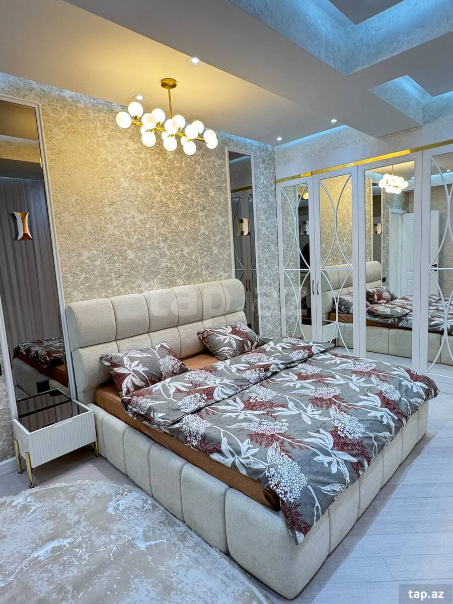 2-otaqlı yeni tikili kirayə verilir, N.Nərimanov m., 90 m²