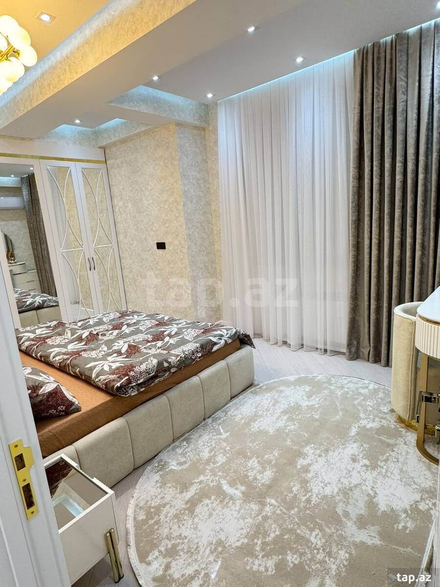 2-otaqlı yeni tikili kirayə verilir, N.Nərimanov m., 90 m²
