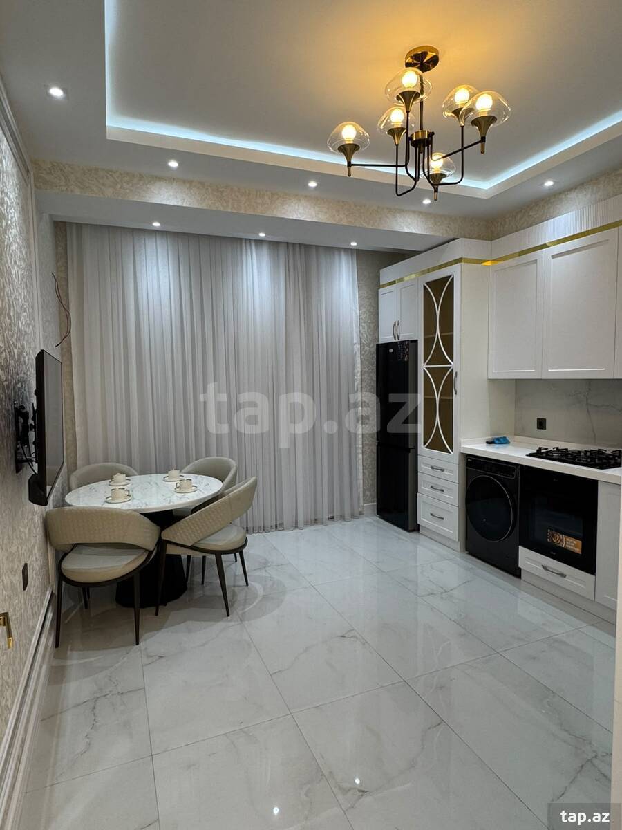 2-otaqlı yeni tikili kirayə verilir, N.Nərimanov m., 90 m²