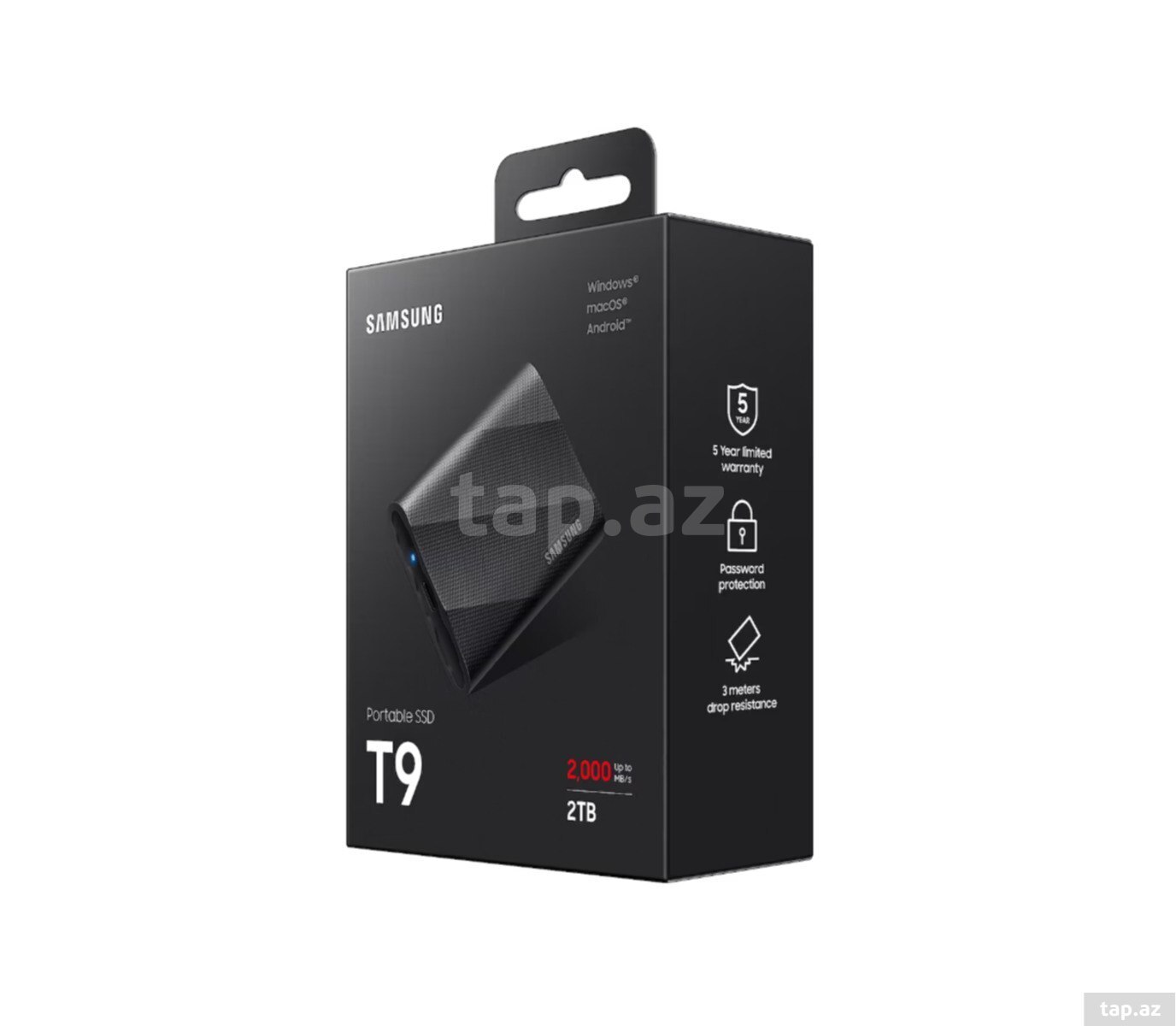 Xarici SSD "Samsung T9 2TB 2000Mb/s"