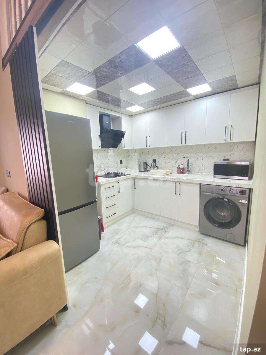 3-otaqlı mənzil kirayə verilir, Sahil m., 60 m²