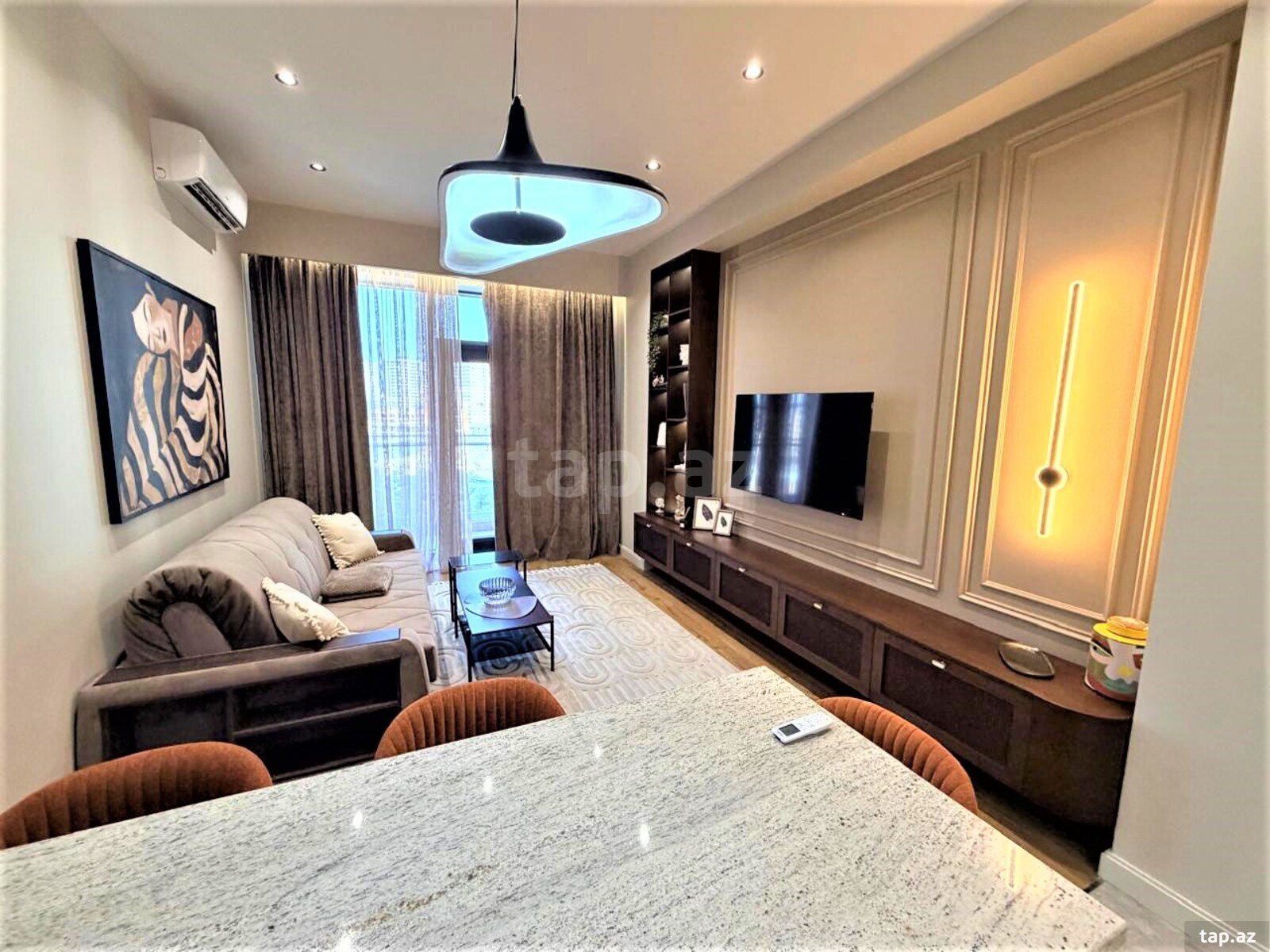 2-otaqlı yeni tikili kirayə verilir, Mərkəzi Bulvar küç., 90 m²