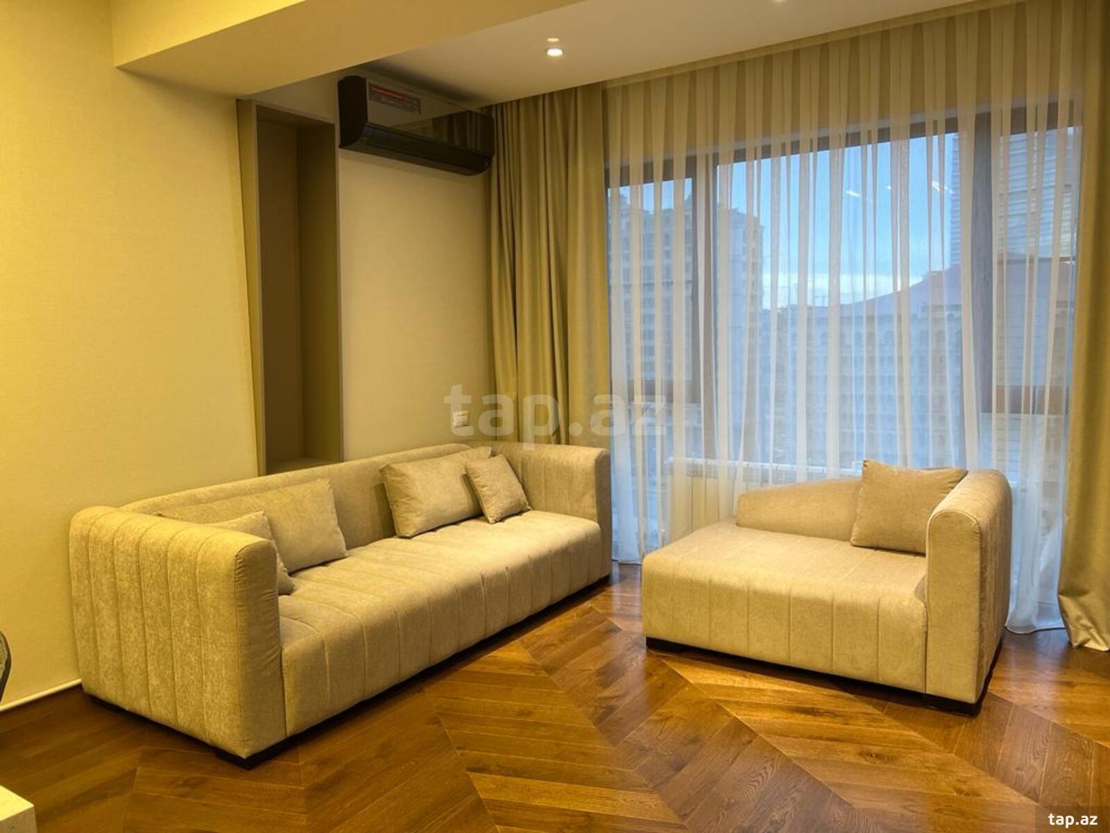 3-otaqlı yeni tikili kirayə verilir, A.Cəlilov küç., 103 m²