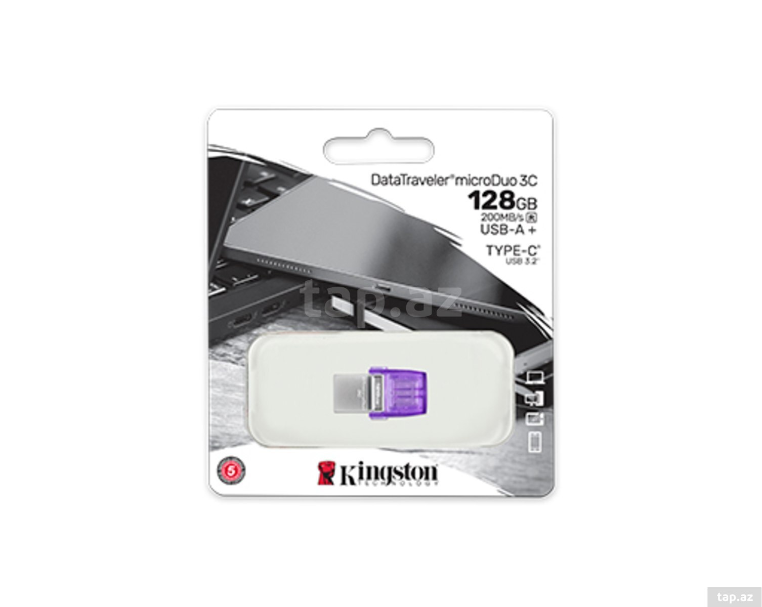 USB Flash Kingston 128GB USB A + USB C
