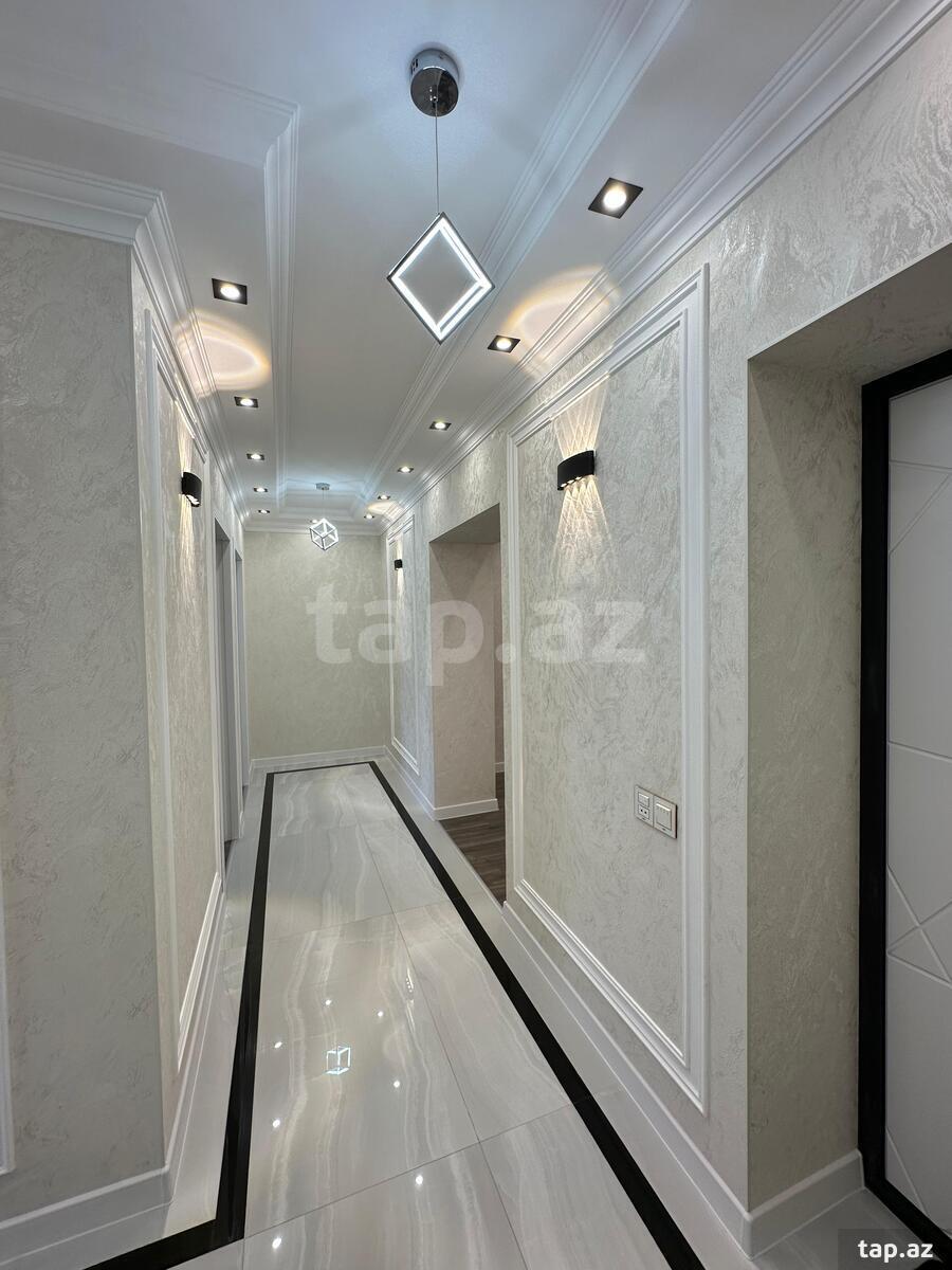 3-otaqlı yeni tikili kirayə verilir, Sahil m., 110 m²