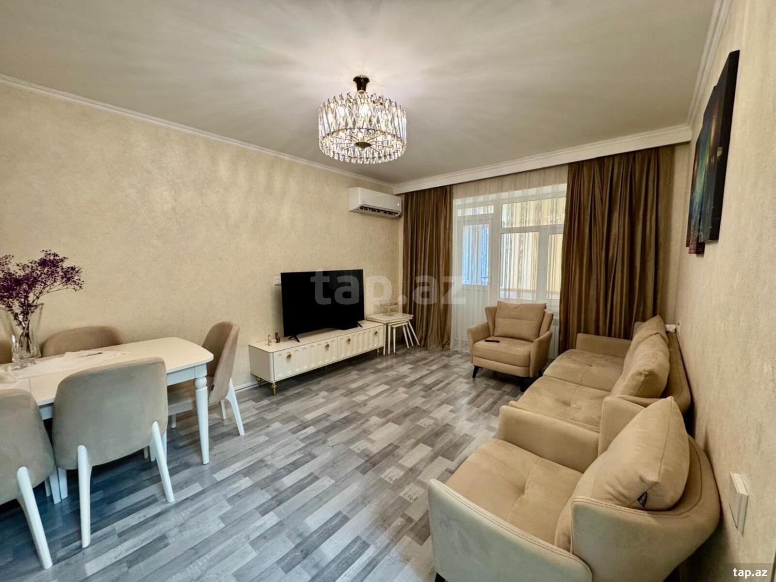 3-otaqlı mənzil, Atatürk pr., 80 m²