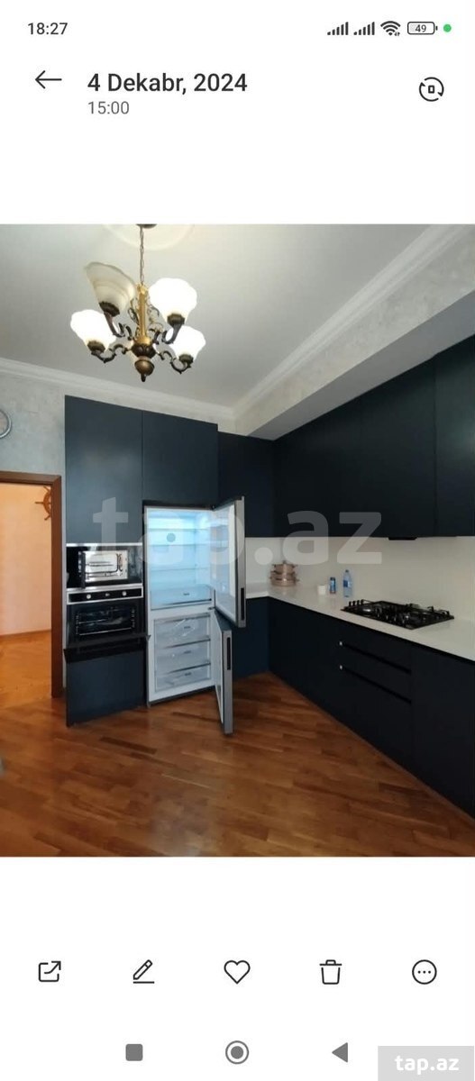 3-otaqlı yeni tikili kirayə verilir, Nəsib bəy Yusifbəyli küç., 130 m²