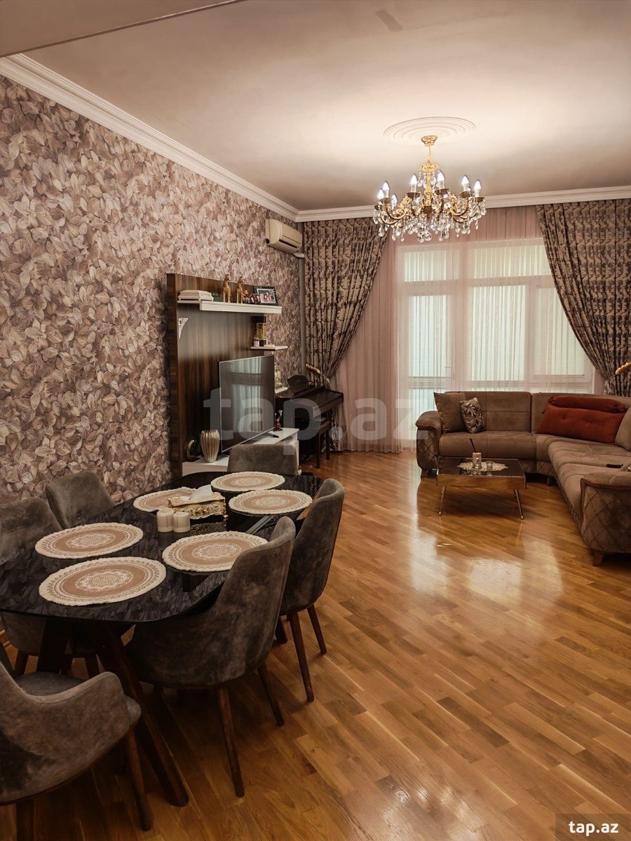 3-otaqlı yeni tikili, Nərimanov r., 109 m²