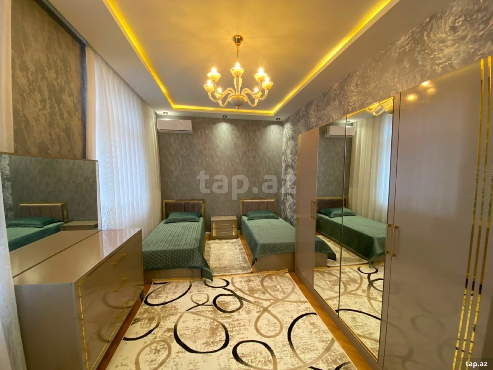 3-otaqlı yeni tikili kirayə verilir, F.Qasımzadə küç., 140 m²