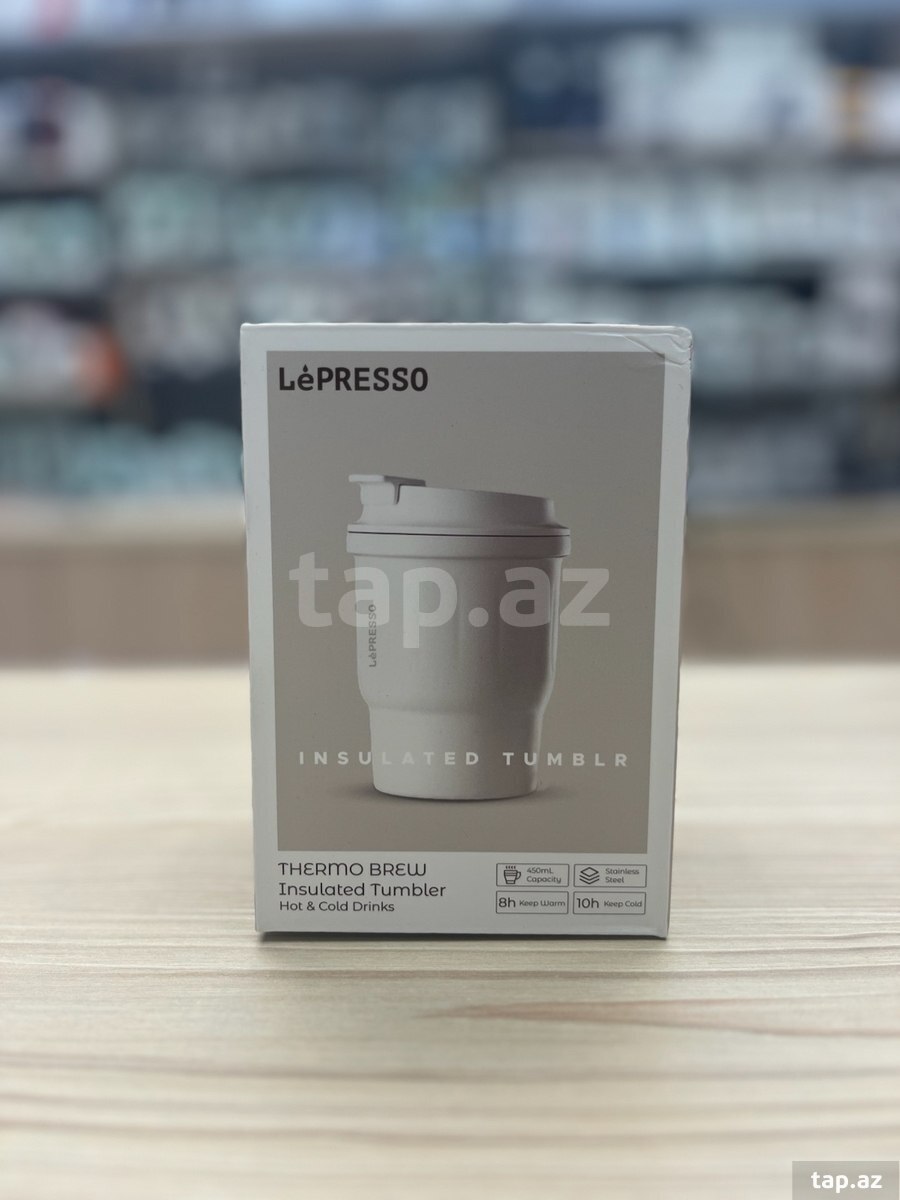LePresso Insulated Tumbler — White