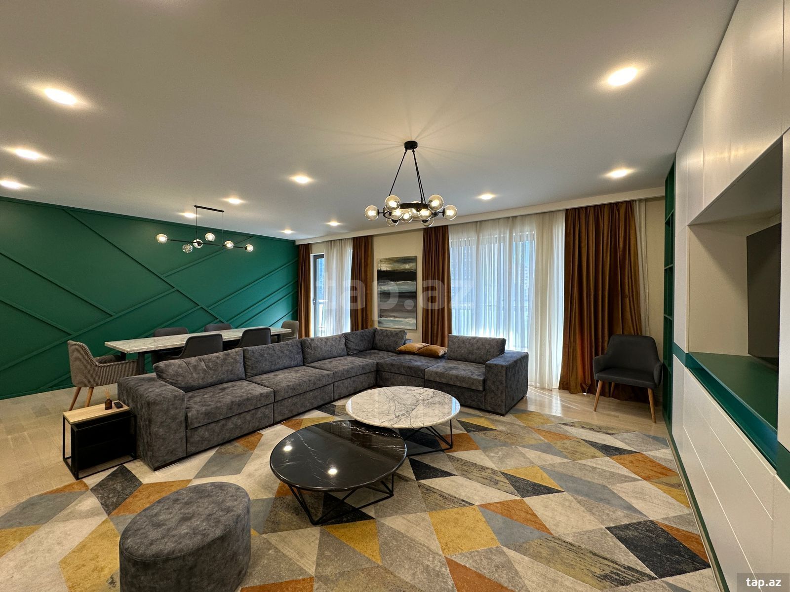 3-otaqlı yeni tikili kirayə verilir, Neftçilər pr., 185 m²
