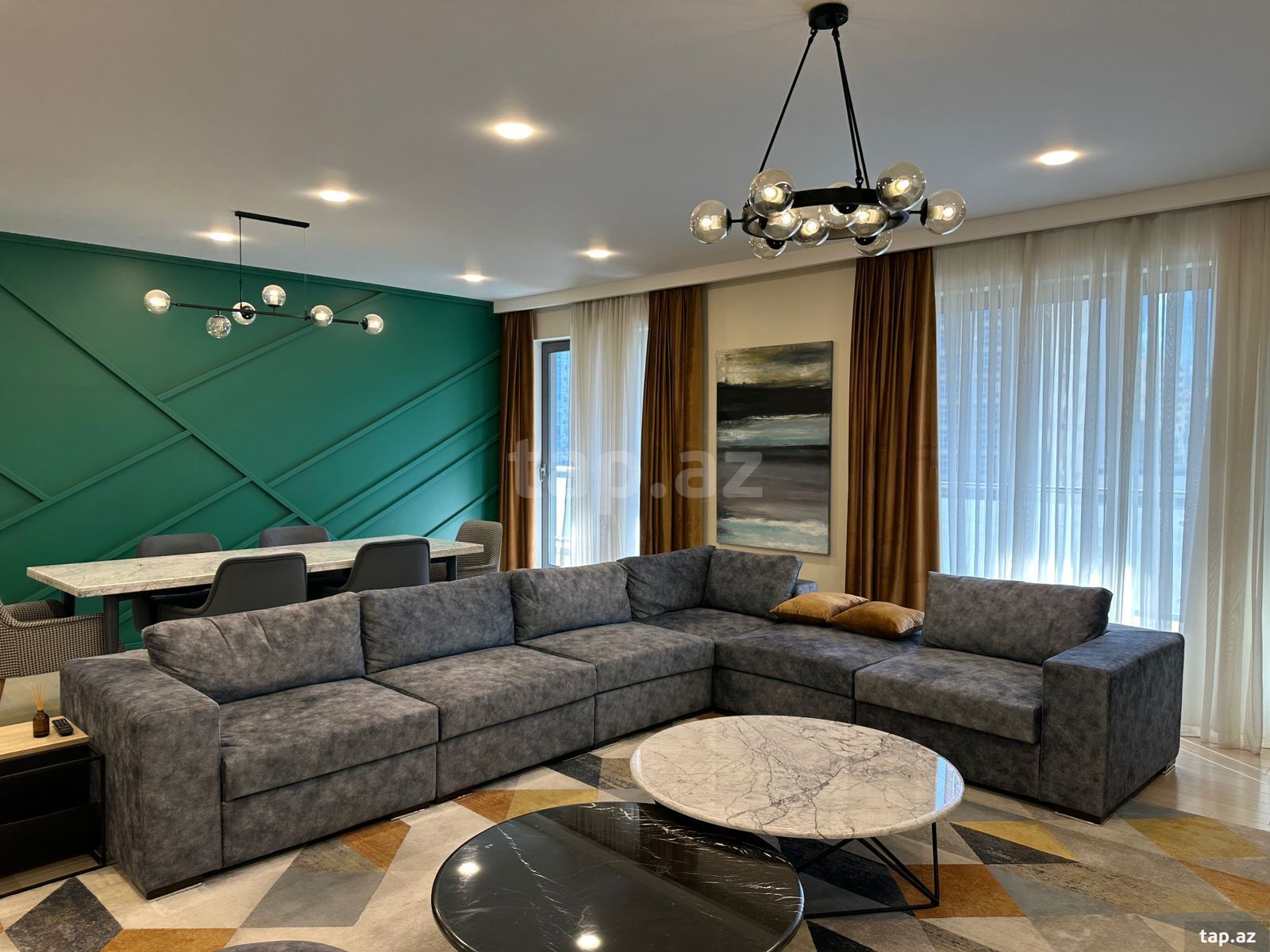 3-otaqlı yeni tikili kirayə verilir, Neftçilər pr., 185 m²