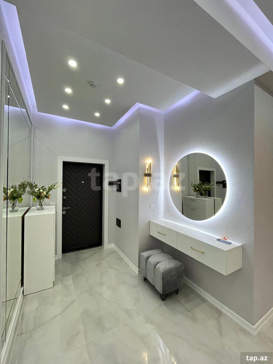 4-otaqlı yeni tikili, Sənan Kərimov küç., 130 m²