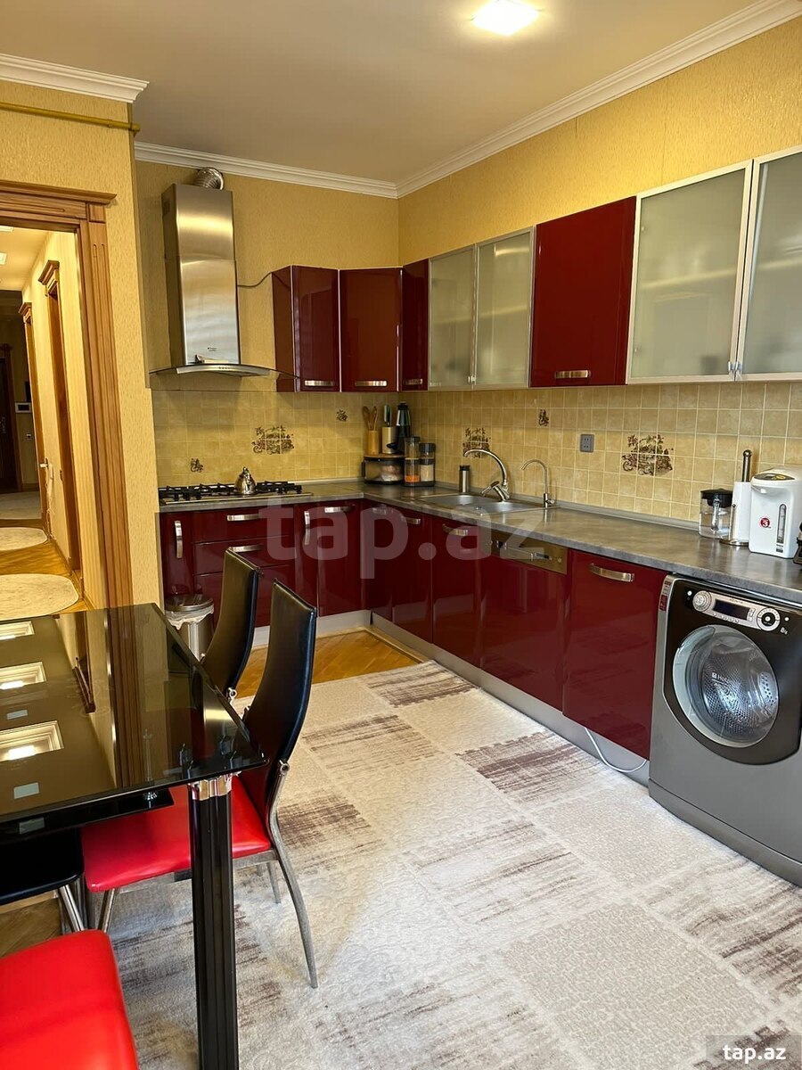 3-otaqlı yeni tikili kirayə verilir, N. Nərimanov m., 140 m²