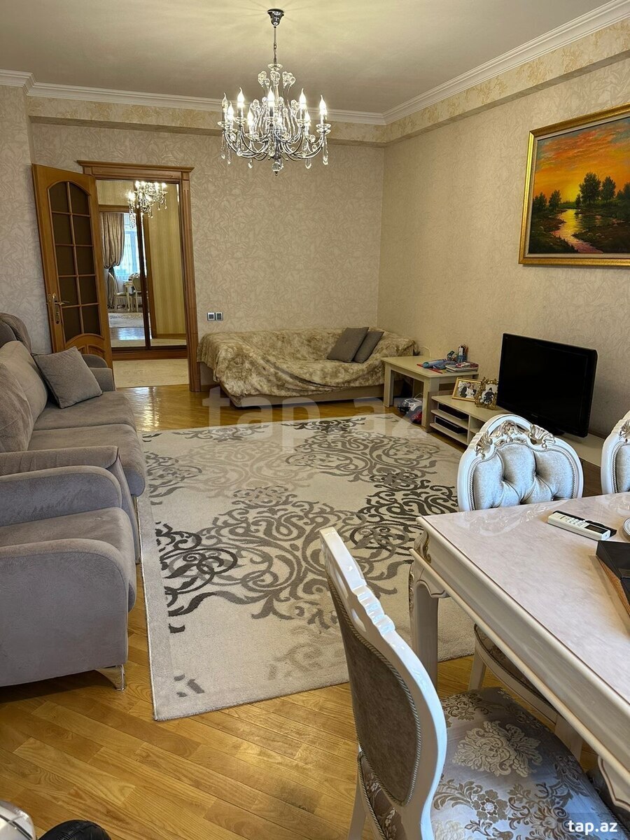 3-otaqlı yeni tikili kirayə verilir, N. Nərimanov m., 140 m²