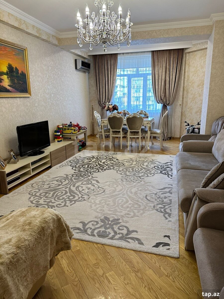3-otaqlı yeni tikili kirayə verilir, N. Nərimanov m., 140 m²