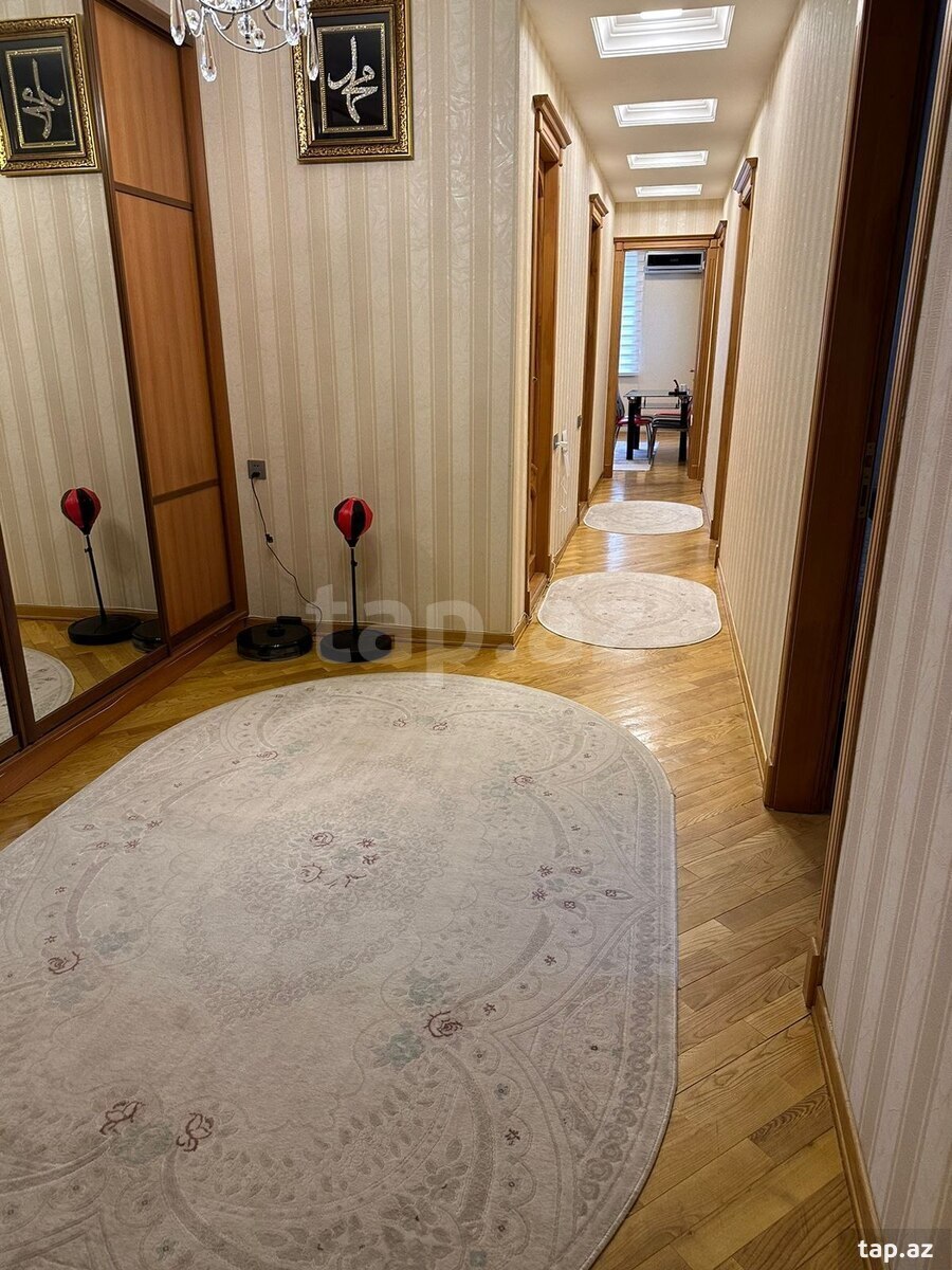 3-otaqlı yeni tikili kirayə verilir, N. Nərimanov m., 140 m²