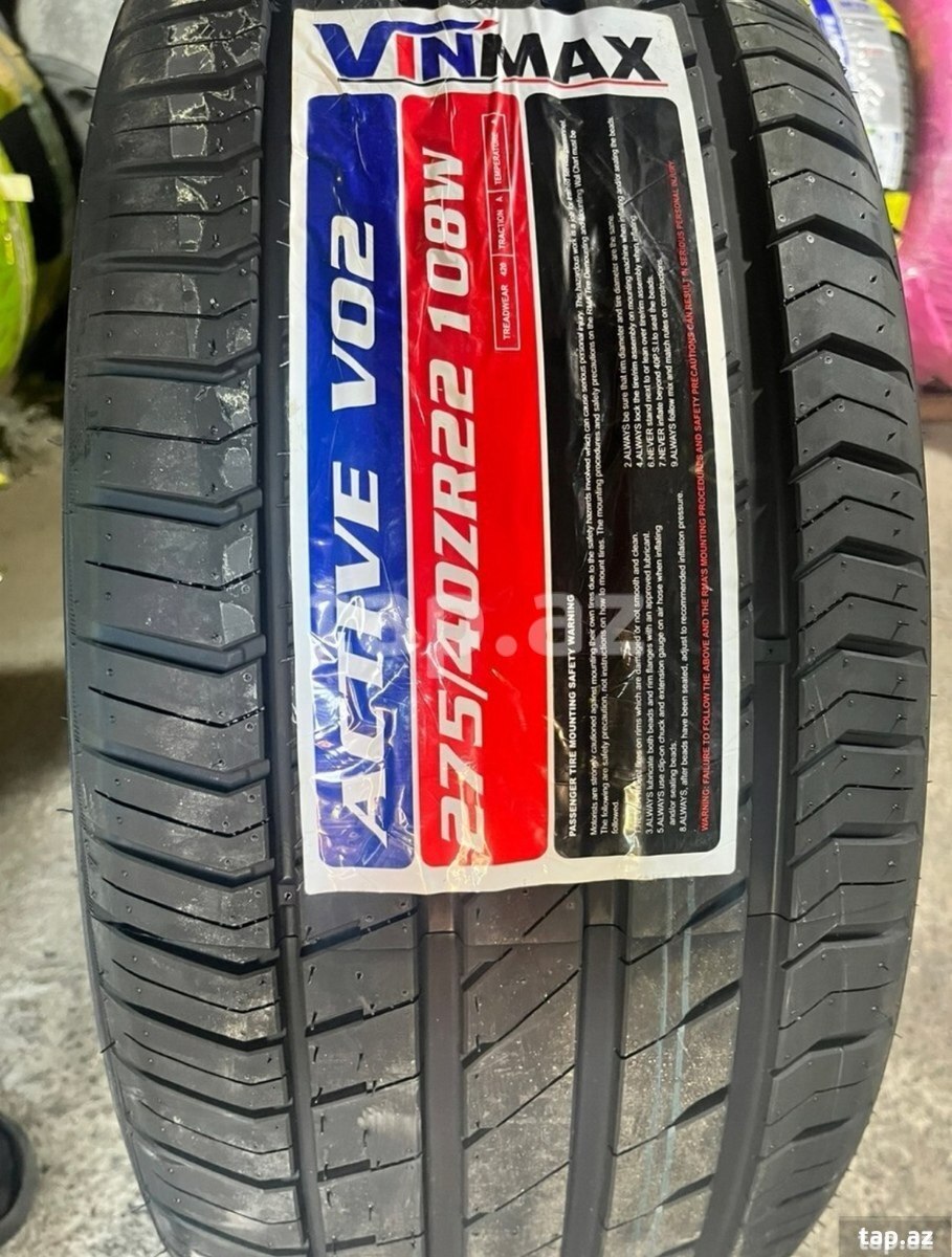 Vinmax Active V02 şinləri 275/40 R22