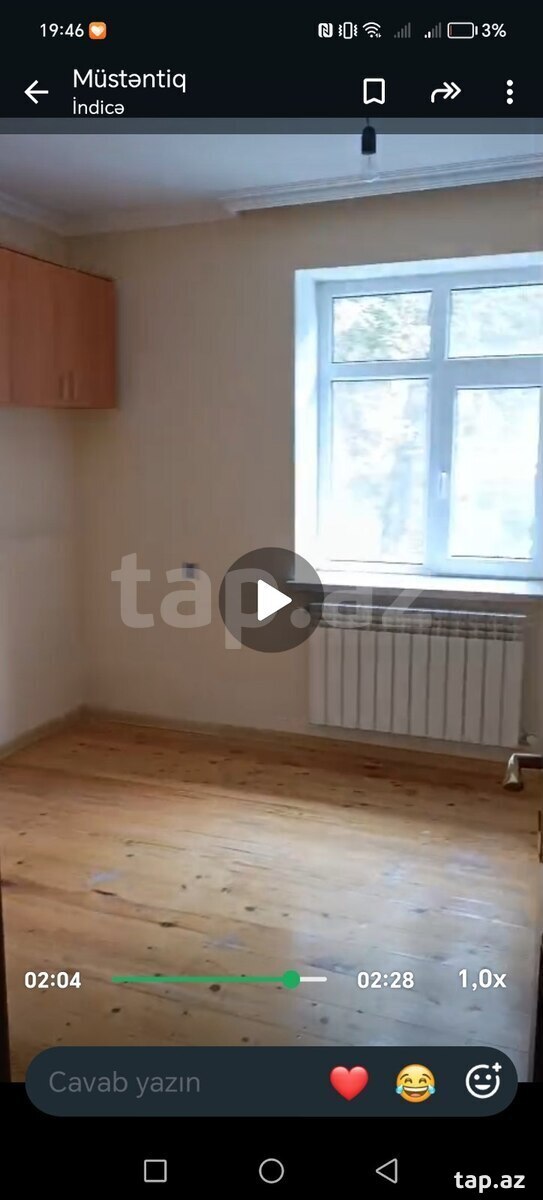 2-otaqlı mənzil kirayə verilir, İsmayıllı r., 70 m²