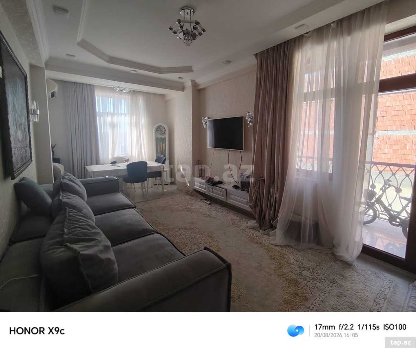 3-otaqlı yeni tikili, Yeni Yasamal qəs., 118 m²