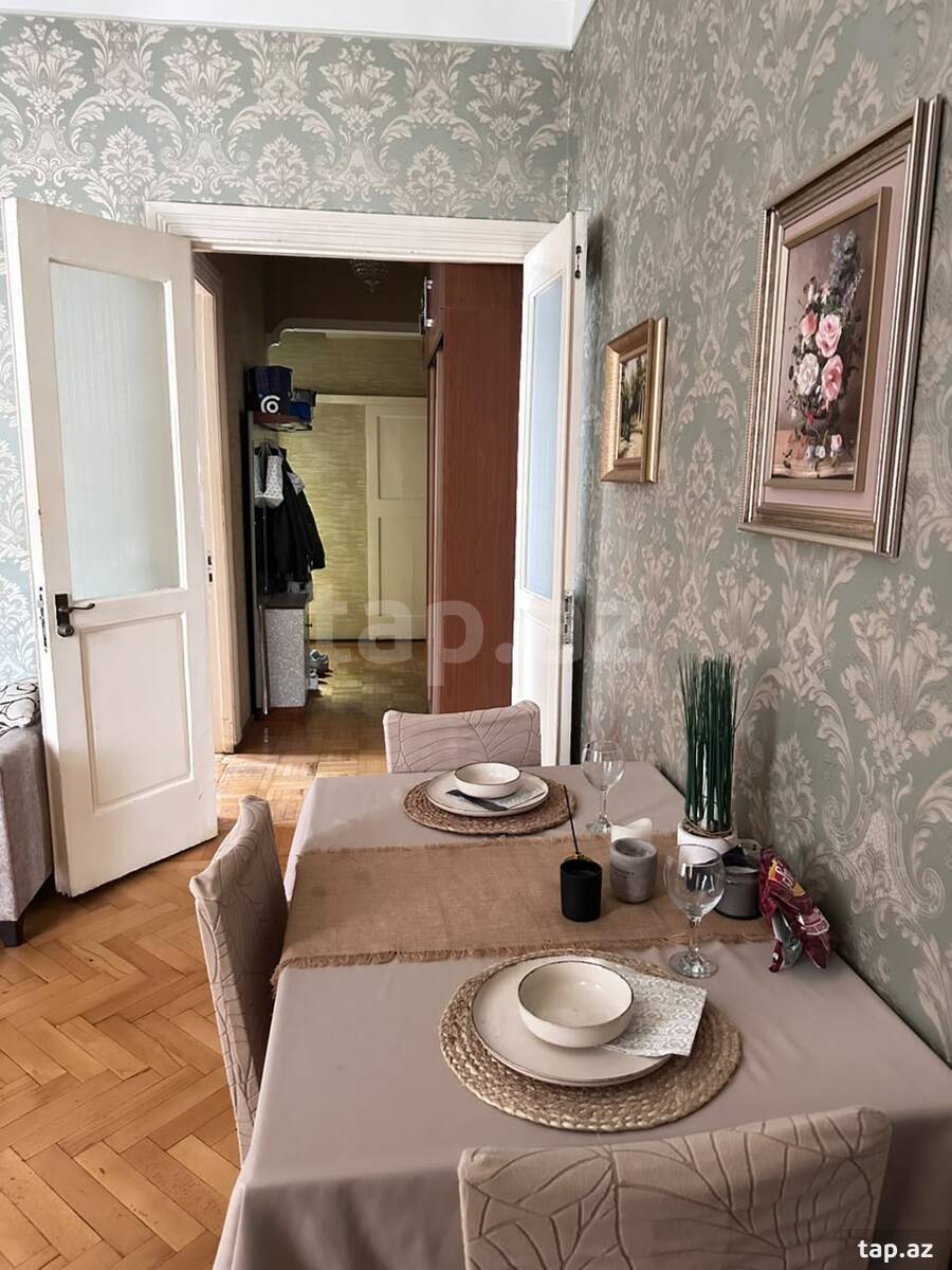 2-otaqlı mənzil kirayə verilir, Əbdürrəhim bəy Haqverdiyev küç., 60 m²