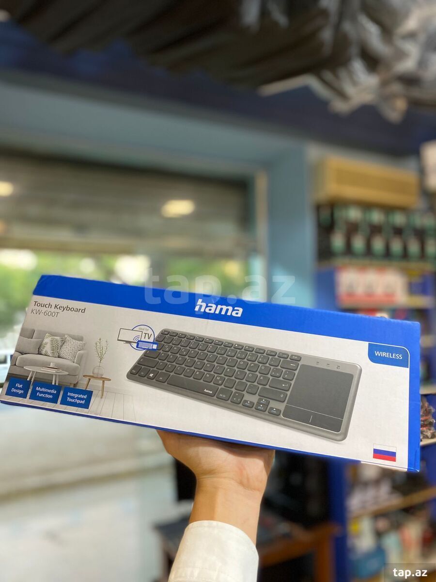 Hama Touch Keyboard KW-600T - İnseqrasiya olunmuş Touchpad-li simsiz klaviatura
