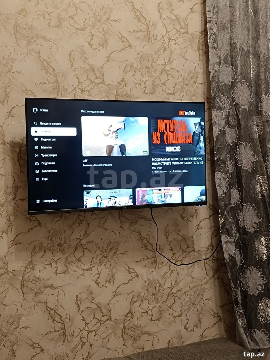 4-otaqlı mənzil kirayə verilir, Nizami m., 80 m²