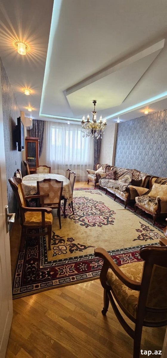 3-otaqlı yeni tikili kirayə verilir, N.Nərimanov m., 136 m²