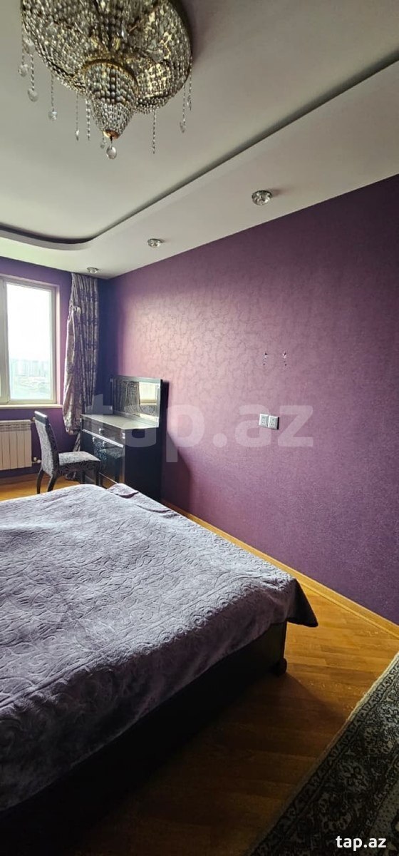 3-otaqlı yeni tikili kirayə verilir, N.Nərimanov m., 136 m²