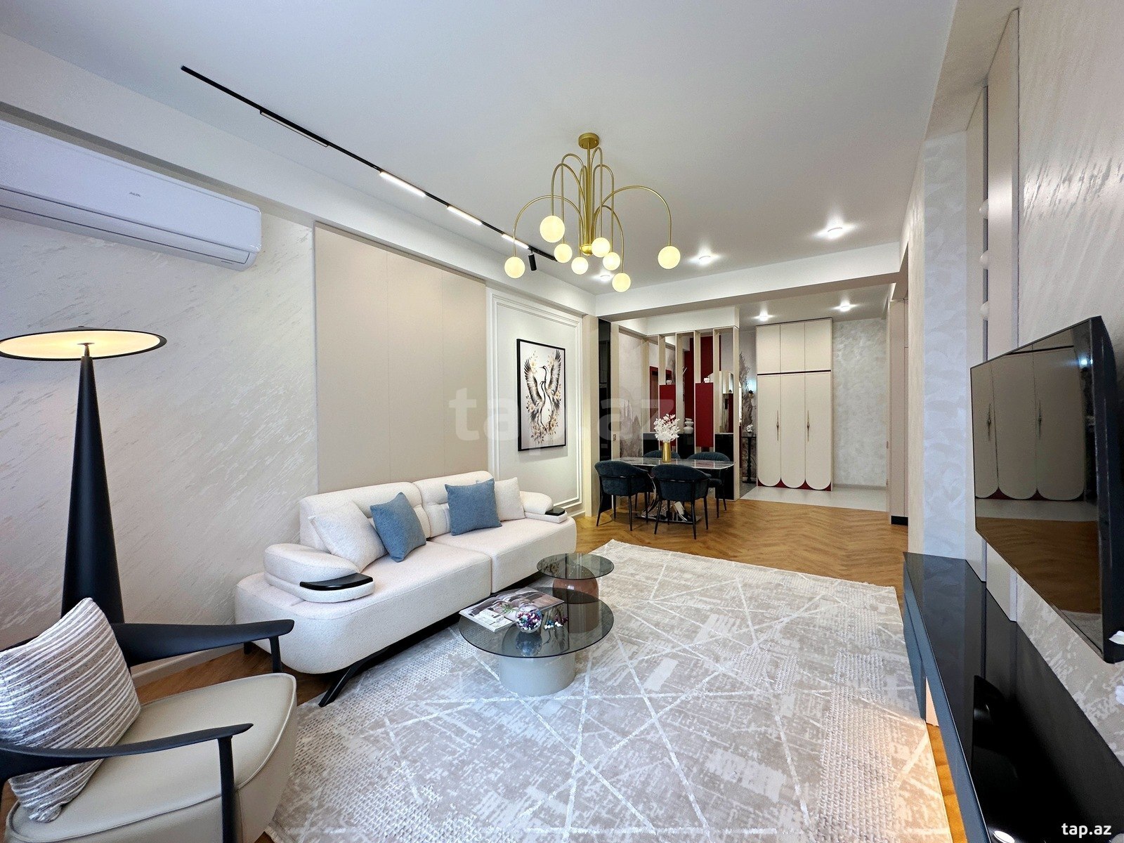 3-otaqlı yeni tikili, Həzi Aslanov m., 90 m²