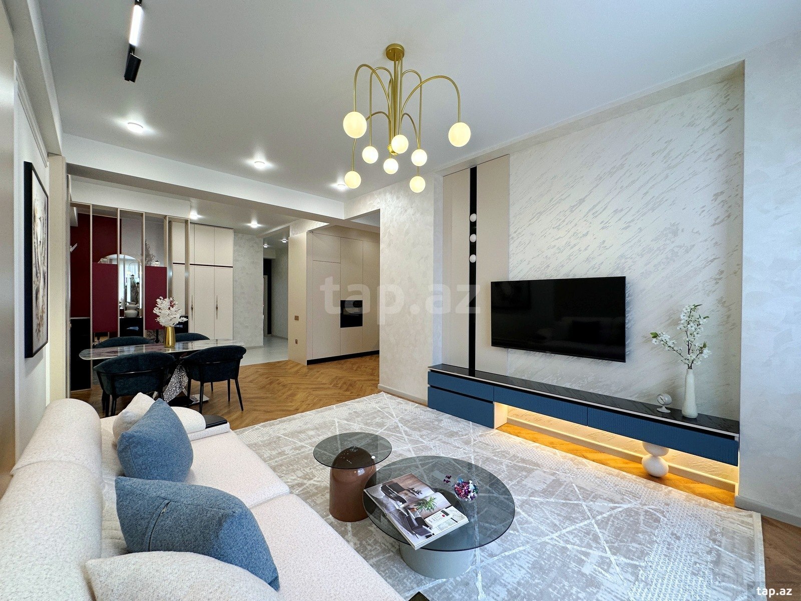 3-otaqlı yeni tikili, Həzi Aslanov m., 90 m²
