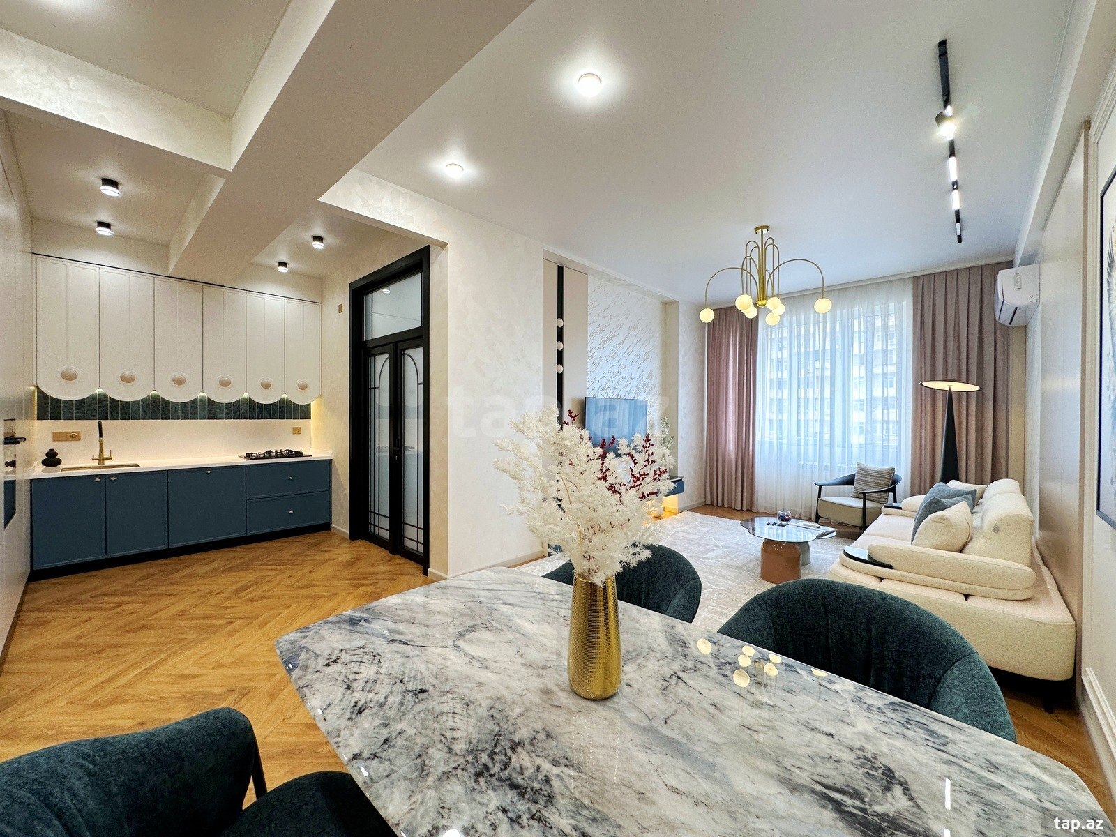 3-otaqlı yeni tikili, Həzi Aslanov m., 90 m²