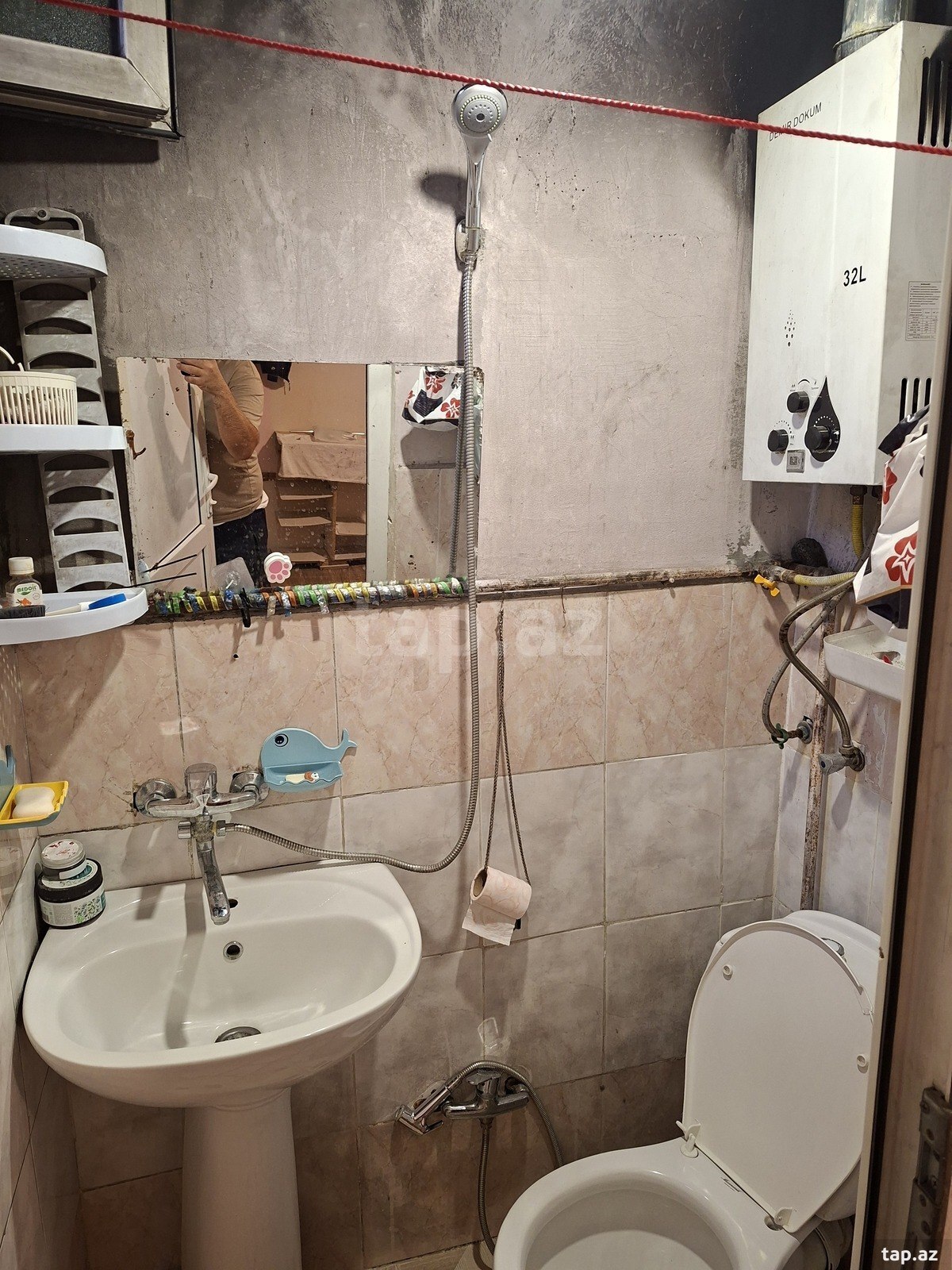 1-otaqlı mənzil kirayə verilir, Nəsimi r., 25 m²