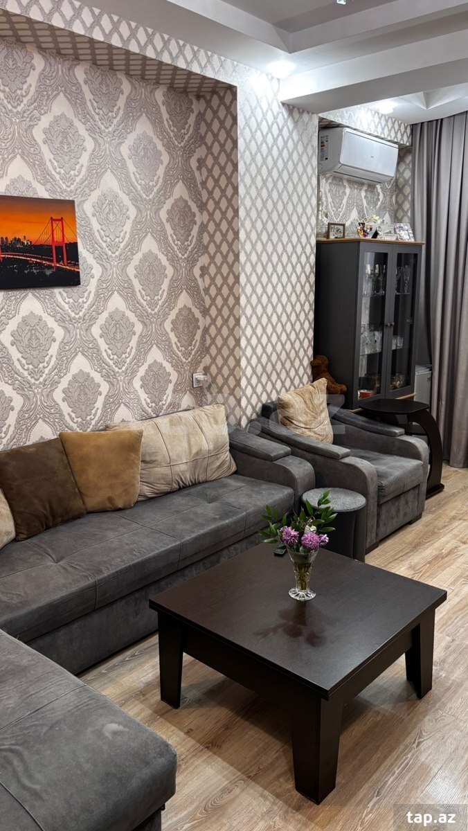 3-otaqlı yeni tikili, Ə.Əliyev küç., 86 m²