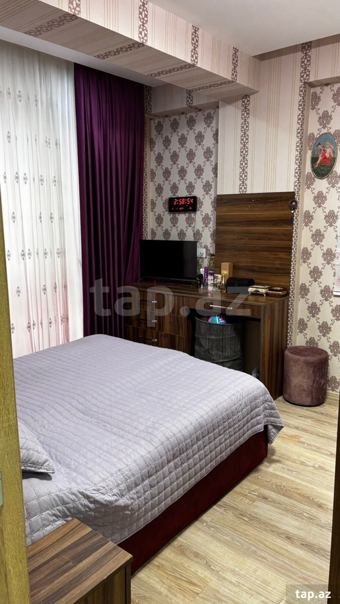 3-otaqlı yeni tikili, Ə.Əliyev küç., 86 m²