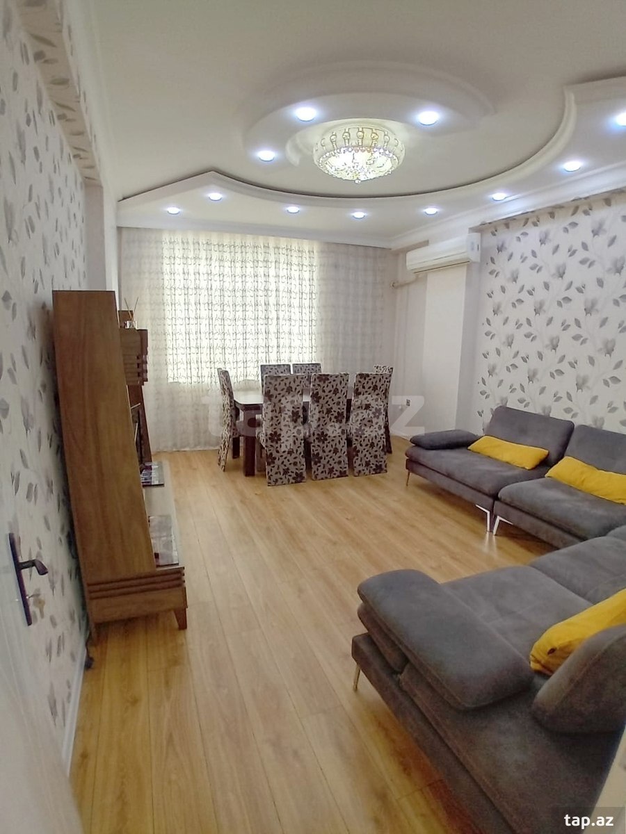 3-otaqlı yeni tikili, Həzi Aslanov m., 112 m²