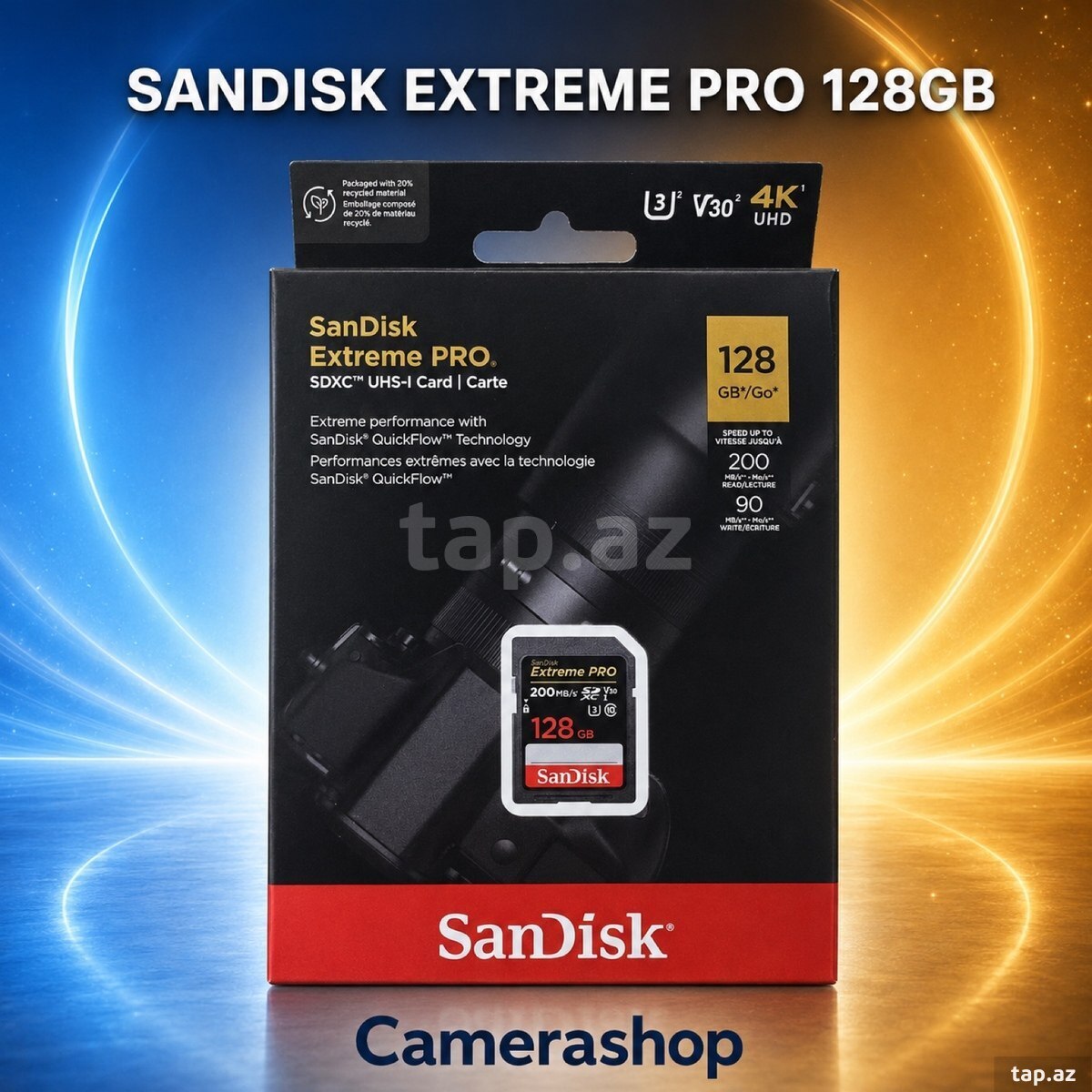 Sandisk 128GB yaddaş kartı