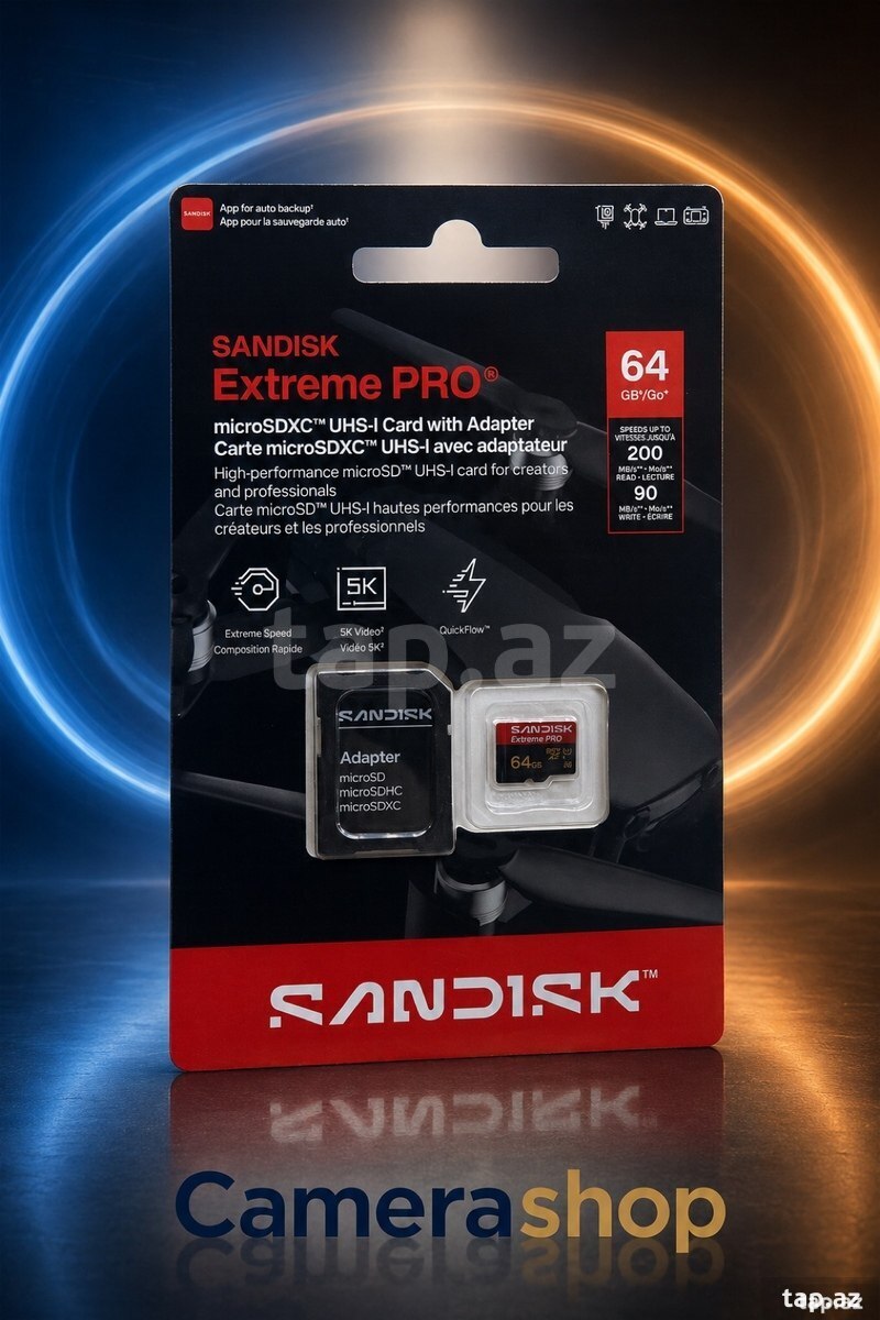 Sandisk 64GB micro yaddaş kartı