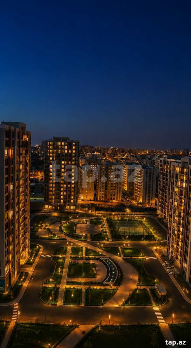 3-otaqlı yeni tikili, Yasamal r., 96.1 m²