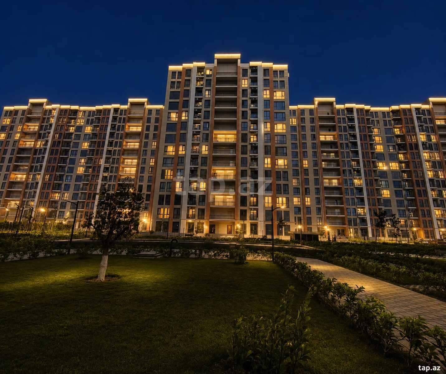 3-otaqlı yeni tikili, Yasamal r., 96.1 m²