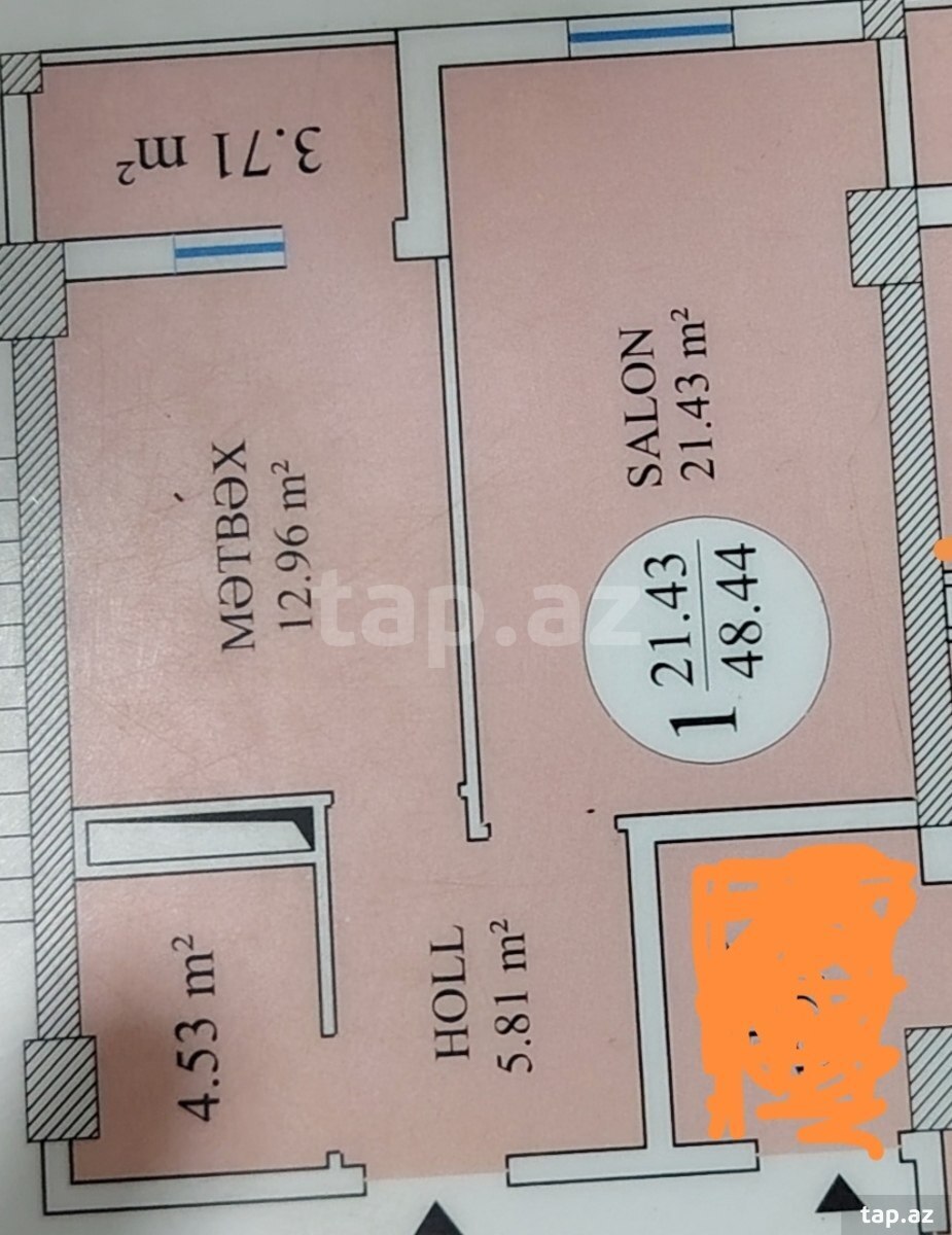 1-room apartment for sale, Sumgait