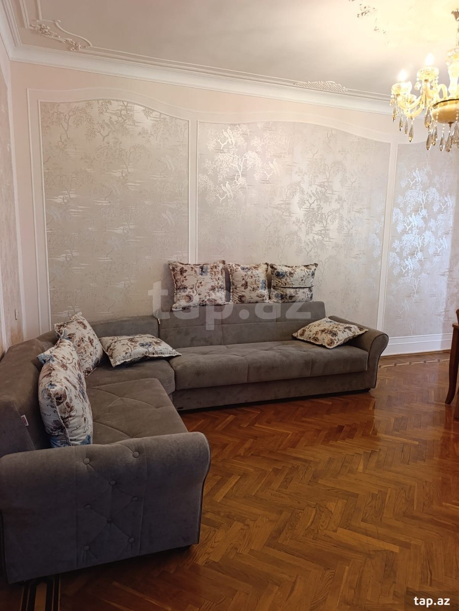 3-otaqlı mənzil kirayə verilir, N.Nərimanov m., 80 m²