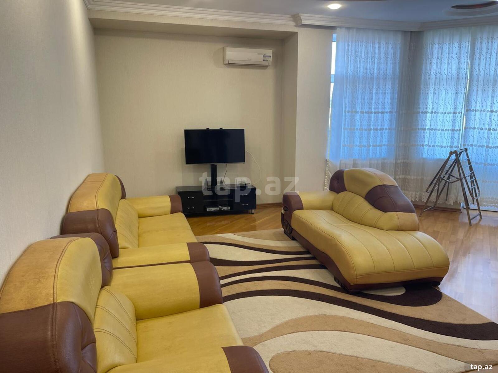 3-otaqlı yeni tikili kirayə verilir, N.Nərimanov m., 135 m²