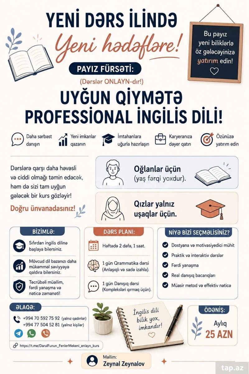 Onlayn inglis dili kursu
