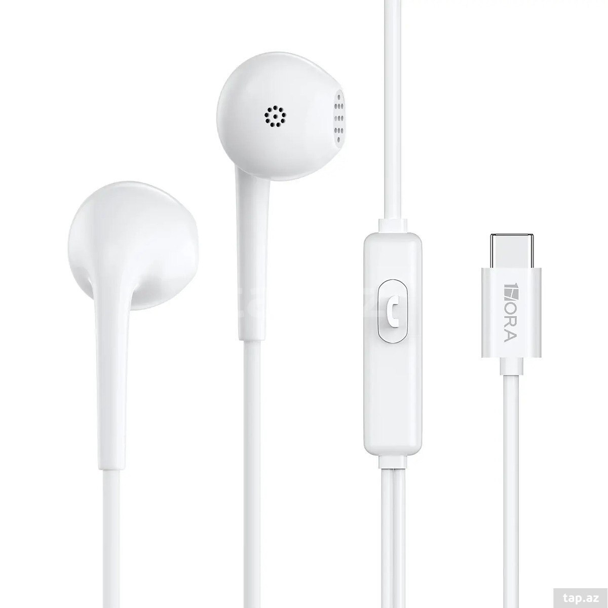 1HORA TypeC 3.5mm Earphones AUT124 White