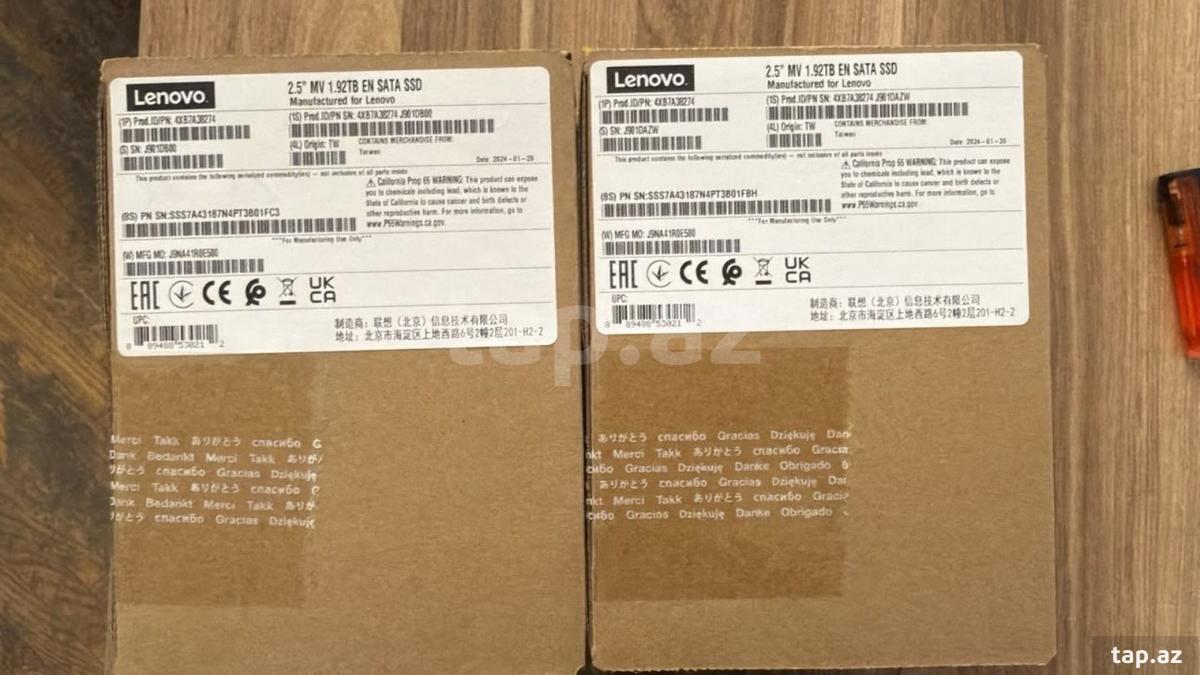 SSD Lenovo 1.92tb Server